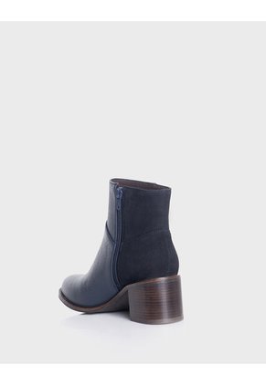 Botin Bianca Cuero Azul