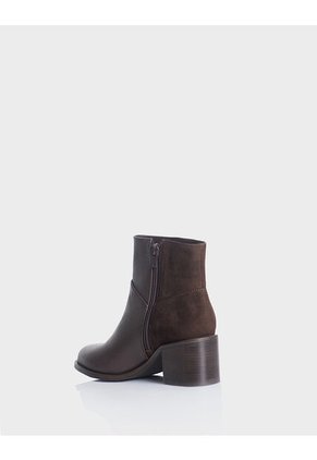 Botin Bianca Cuero Cafe