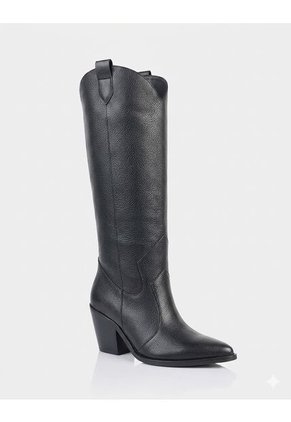 Bota Texana Cameron Cuero Negro