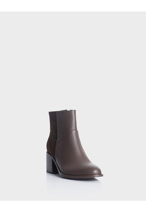 Botin Bianca Cuero Cafe