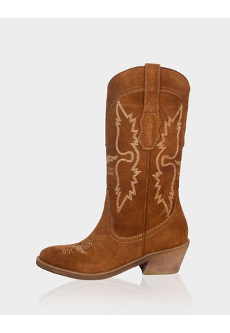 Bota Alada Gamuza Caramelo Stivali