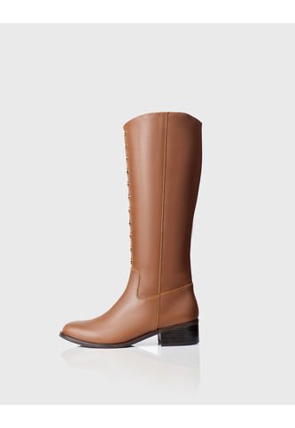 Bota Montecarlo Cuero Miel Stivali