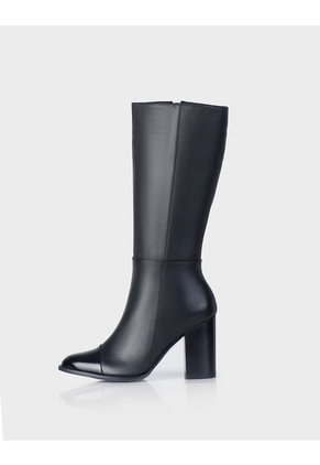 Bota Noa Charol X Cuero Negro