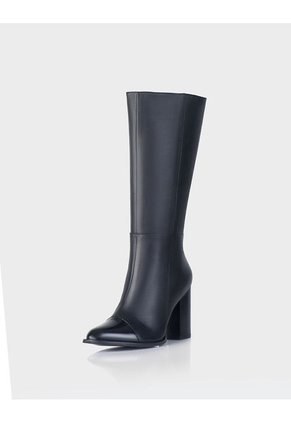 Bota Noa Charol X Cuero Negro