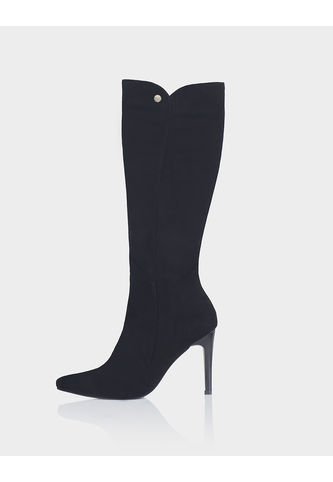 Bota Magia Cuero Ante Negro Stivali