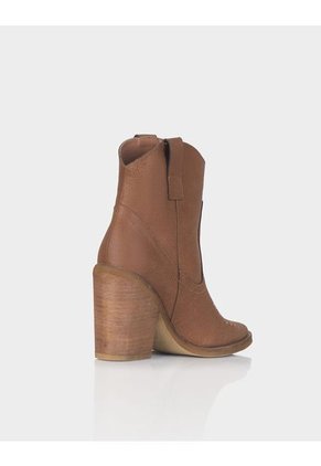 Botin Texano Trixie Cuero Craquelado Miel