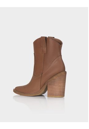 Botin Texano Trixie Cuero Craquelado Miel