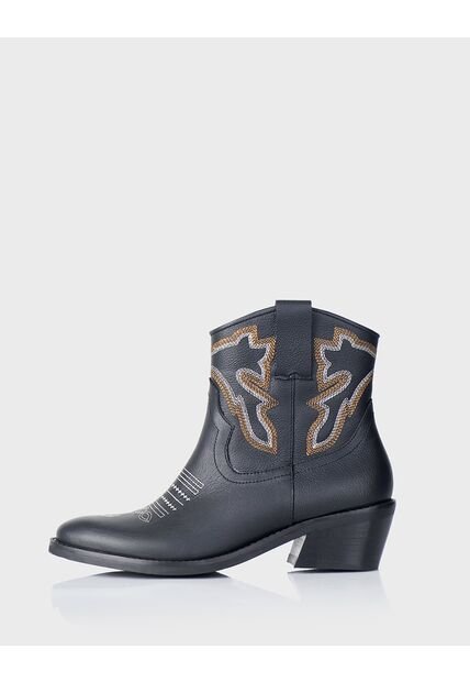 Botin Alamo Cuero Negro