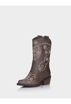 Bota Encanto Cuero Cafe