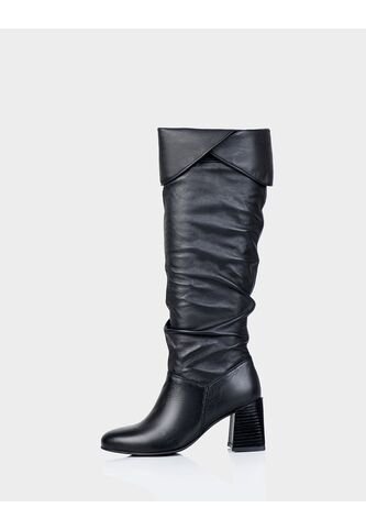 Bota Berna Cuero Negro Stivali