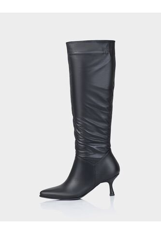 Bota Franca Cuero Negro Stivali