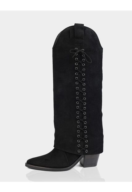 Bota Abigail Gamuza Negro