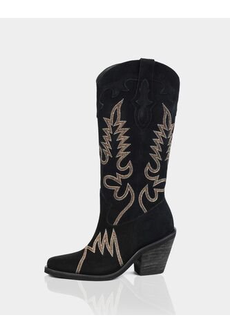 Texana Soho Gamuza Negro Stivali