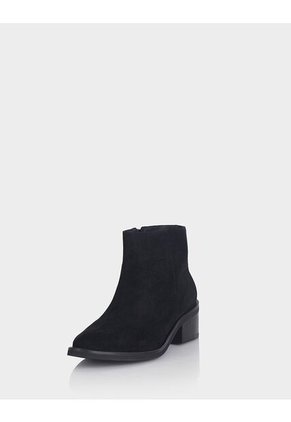 Botin Aitanna Cuero Ante Negro