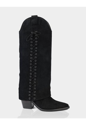 Bota Abigail Gamuza Negro