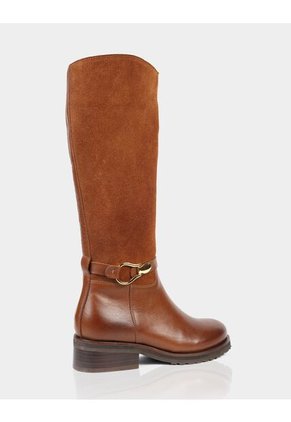 Bota Alzada Gamuza X Napa Miel
