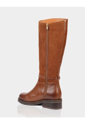 Bota Alzada Gamuza X Napa Miel