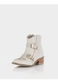 Botin Cizma Cuero Beige de Stivali