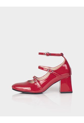 Mary Jane España Charol Rojo Stivali