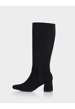 Bota Vitalia Cuero Ante Negro