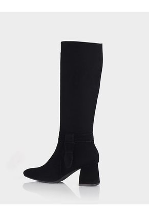 Bota Vitalia Cuero Ante Negro