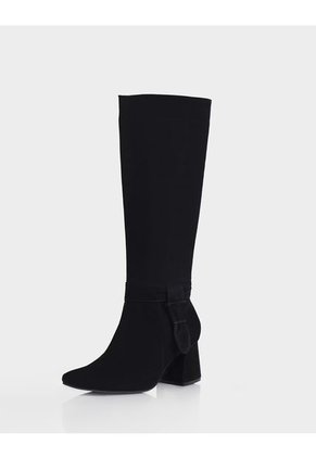 Bota Vitalia Cuero Ante Negro