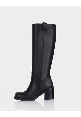 Bota Corva Cuero Napa Negro Stivali