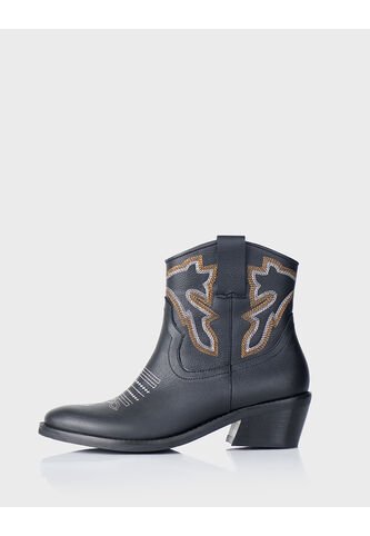 Botin Alamo Cuero Negro Stivali