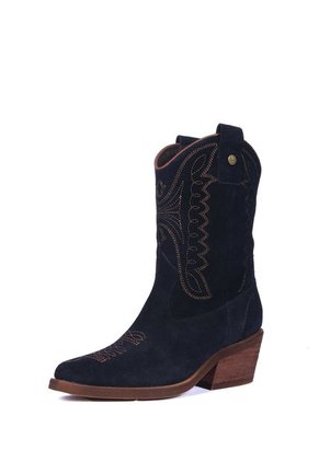 TEXANA SILVANA GAMUZA AZUL