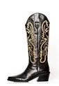 TEXANA OLIVIA  NEGRO BORDADO BEIGE de Stivali