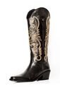 TEXANA OLIVIA  NEGRO BORDADO BEIGE de Stivali