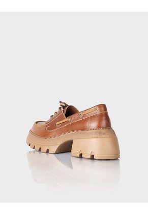 Zapato Mocasín Zetta Cuero Miel