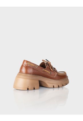 Zapato Mocasín Zetta Cuero Miel