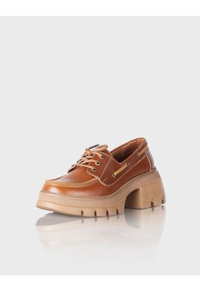 Zapato Mocasín Zetta Cuero Miel