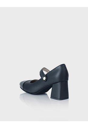 Zapato Tipo Mary Jane Elexia Cuero Charol * Cuero Negro