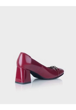 Zapato Evora En Cuero Charol Burgundi