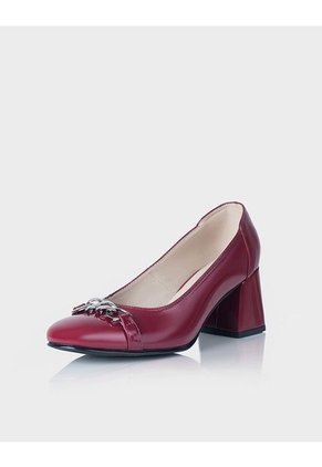Zapato Evora En Cuero Charol Burgundi
