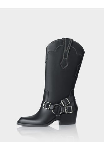 Bota Texana Bowie Negra Stivali