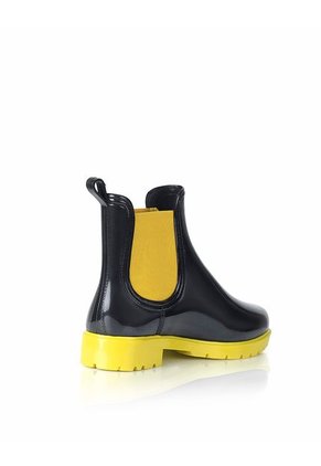 Botin De Lluvia Drizzle Negro X Amarillo