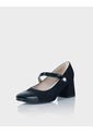 Zapato Tipo Mary Jane Elexia En Cuero Ante * Charol Negro de Stivali