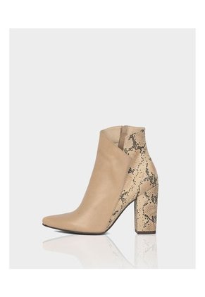 Botin Mahon Cuero Almendra X Beige