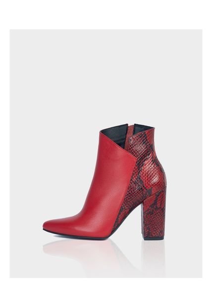 Botin Mahon Cuero Rojo