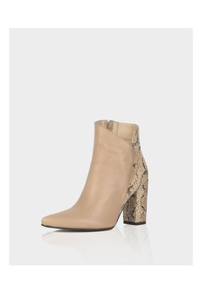 Botin Mahon Cuero Almendra X Beige