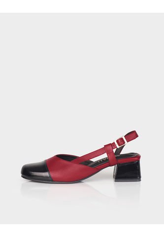 Zapato Slingback Kora Negro X Rojo Stivali