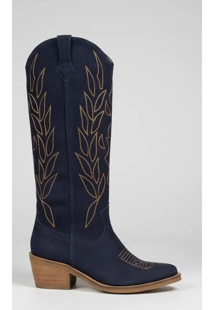 Texana Arizona Gamuza Azul