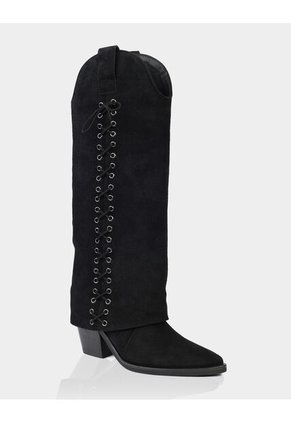 Bota Abigail Gamuza Negro