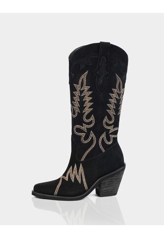 Texana Soho Gamuza Negro Stivali