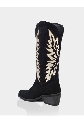 Texana Doral Gamuza Negro