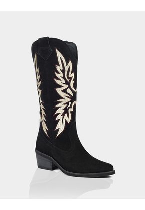 Texana Doral Gamuza Negro