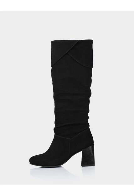 Bota Berna Cuero Ante Negro